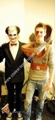Idea de disfraz de Halloween con trampa para moscas Venus de Saw 2