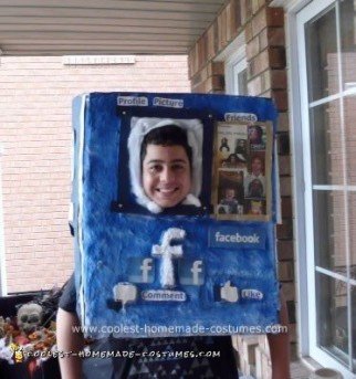 Idea de disfraz de Halloween hecho en casa Face-Book