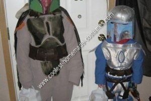 La mejor idea de disfraz de Halloween de pareja casera de Django y Boba Fetta