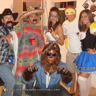 Idea de disfraz de lobo de Halloween DIY