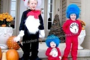 Los 1 y 2 caseros más chulos con los disfraces de «El gato en el sombrero»