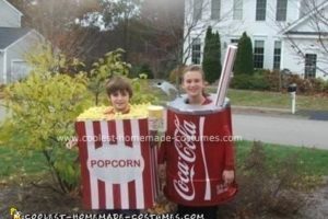 Los disfraces caseros de palomitas y coca cola más chulos
