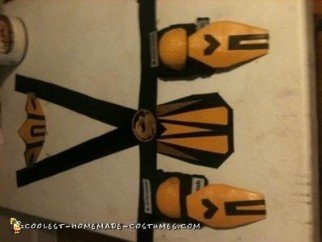 Disfraz infantil casero para pareja de Sub-Zero y Scorpion