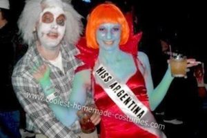 Los mejores disfraces caseros de Halloween de Beetlejuice y Miss Argentina