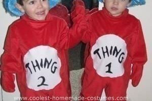 Los mejores disfraces caseros para niños Thing 1 y Thing 2