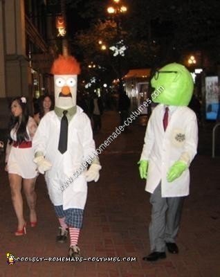 Disfraces caseros de Honeydew y Beaker Bunsen para Halloween