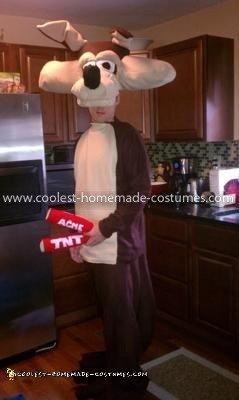 Disfraces caseros para una pareja de Wile E Coyote y Roadrunner