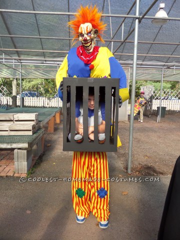 Payaso asesino captura el disfraz de niño ilusión