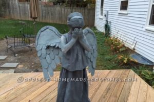 ¡Disfraz de Doctor Who Weeping Angel para un verdadero Vovian de 10 años!