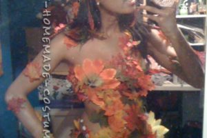 Idea de disfraz sexy de bricolaje: ninfa del árbol de otoño