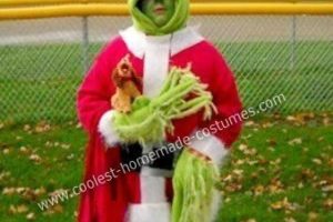 El Grinch casero más genial que robó un disfraz de Halloween