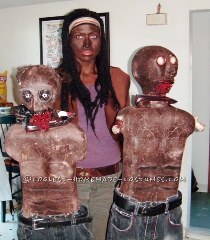El espeluznante disfraz de Michonne de The Walking Dead