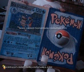 Traje de cartas Pokémon Blastoise casero