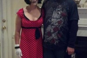 Disfraz de Minnie Mouse vampiro
