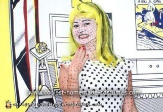 Disfraz casero de Roy Lichtenstein para niña comediante