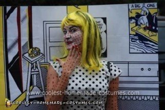 Disfraz casero de Roy Lichtenstein para niña comediante