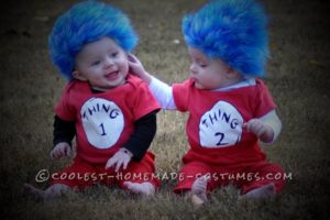 Los disfraces de bebé más chulos para las gemelas Thing 1 y Thing 2