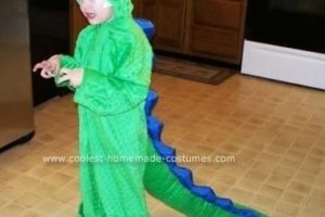 El mejor disfraz de dinosaurio.