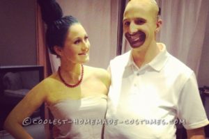 Disfraces caseros de Marge y Homer Simpson
