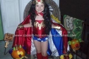 Disfraz casero original de Mujer Maravilla para Halloween