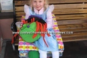 Disfraz de princesa hágalo usted mismo original en un guisante