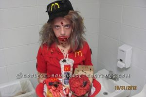 Disfraz de zombie asequible de McDonald’s