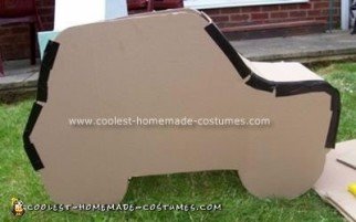 traje de coche hecho en casa