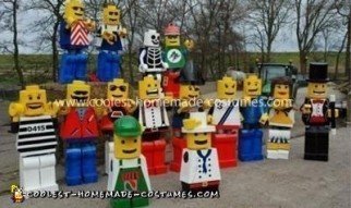 Disfraz casero de minifigura de Lego
