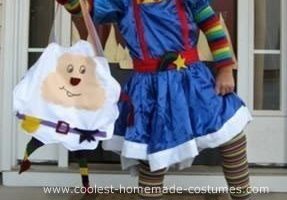 Genial disfraz DIY de Rainbow Brite para niña