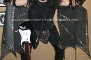 Genial disfraz casero de Halloween de Gene Simmons