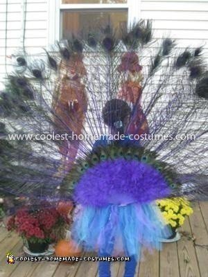 disfraz de pavo real casero