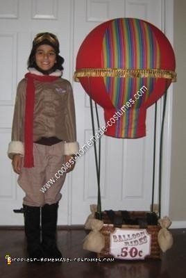 Idea de disfraz de piloto de globo casero para Halloween