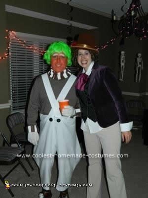 Disfraces caseros de Oompa-Loompa y Willy Wonkett