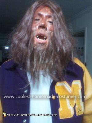 Disfraz de cachorro de lobo hecho en casa