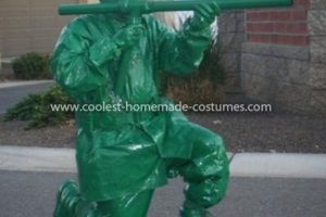 El traje de juguete de soldado de plástico más genial