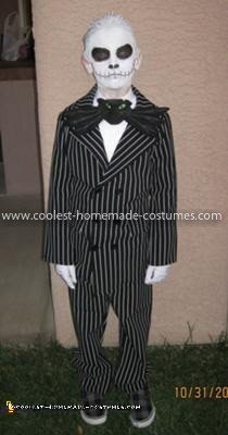 Disfraz casero de Jack Skellington